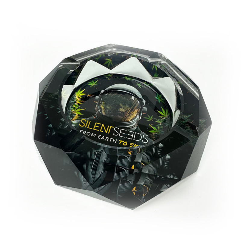 Cosmonaut Crystal Glass Ashtray
